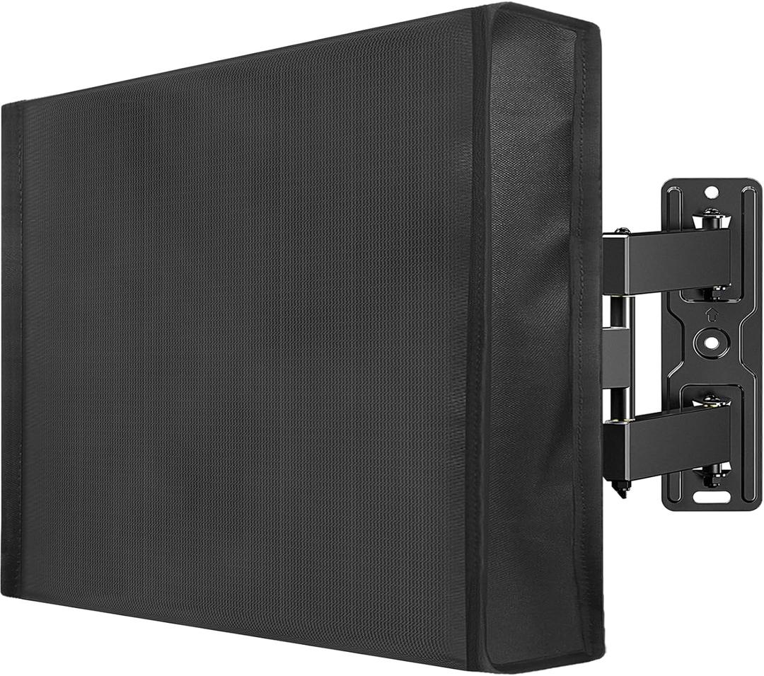 Mounting Dream Outdoor TV Cover Weatherproof with Bottom Cover for 60-65 inch TV, Waterproof and Dustproof TV Screen Protectors with Remote Control Pocket for Outside LED, LCD, OLED Flat Screen TVs