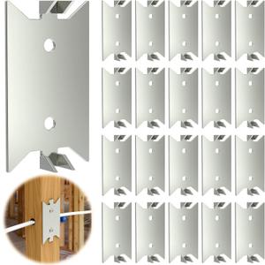 50 Pack Nail Protection Plate for Wood Studs, Cable Wire Protector, 1.5 x 2.5 Inch Anti-Nail Shield