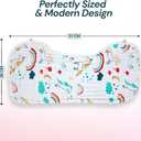Blessique Baby Burp Cloths 5 Pieces 100% Cotton Muslin Soft Absorbent Burping Cloth for Baby Boy Babygirl, Baby Towels, Baby Girl Newborn Essentials, Paos para Eructos De Beb