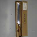  MOELLE Professional 9 Inch Serrated Knife Kitchen Knife for Chefs/Cooks - Crafted with Damascus Steel Danish Design Ergonomic Teak Wood Handle  Bread Knife 8 Inch