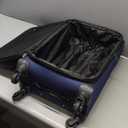 U.S. Traveler Aviron Bay Expandable Softside Luggage with Spinner Wheels, Navy, Carry-on 23-Inch