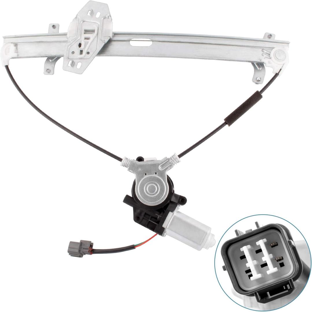 BOXI 741-307 72210SDAA02 Front Right Passenger Side Power Window Regulator with Motor Assembly Fits for Honda Accord 2003-2007 (4 Door Sedan only)