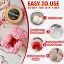 Bowtie Rose Bear Candle Mold 3D Teddy Bear Silicone Mold for DIY Handmade Soaps, Epoxy Resin Crafts, Father's Day Gifts, Birthday Gifts, Valentine's Day Gifts & Home Decorations Reusable Molds