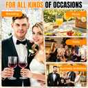 54PCS Plastic Wine Glasses, 7OZ Clear Reusable Plastic Goblets for Wedding