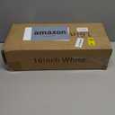 Upassion White Floating Shelves - Set of 3, 16" Wall Mounted Shelves for Home Decor, Living Room, Bedroom, Bathroom, Kitchen