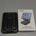 JTEMAN Tablet Stand Adjustable with Bluetooth Speakers,Kitchen Gadgets,Gifts for Women Men,Wireless Bluetooth Speaker Tablet Holder,Desk Mic Charging Sation Compatible with Phones and Tablet