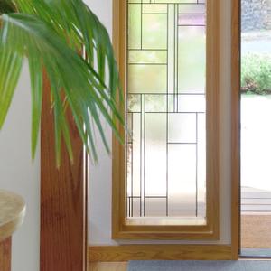Skyline Window Privacy Film by Artscape - Textured Leaded Glass Design, Static Cling, Day and Night Privacy, UV Protection, Long-Lasting Vinyl, Made in USA - 36 x 72 Inch
