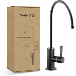 Waterdrop Filtered Water Faucet for Kitchen Sink, Reverse Osmosis, Stainless Steel, Black (BLK)