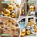 Silver Inflatable Mirror Ball with Pump, Reusable Large Event Decoration Inflatable Balls, PVC Disco Ball, Bubble Balloon for Party, Concerts, Stage, Wedding Shows (6 Pcs)