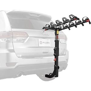 Allen Sports Premier Hitch Mounted 5-Bike Carrier, Model S555 , Black