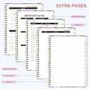 4 x 2026 Planner, Weekly and Monthly Calendar Agenda Book, Jan 2026 - Dec 2026, Hardcover Planning Academic Planner for Office School Supplies and Desk Accessories - A5 (6.3'' x 8.5'') (Flower Field)