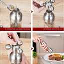 Salt and Pepper Grinder, Salt and Pepper Shaker Pepper Mill, Adjustable Stainless Steel Salt Grinder or Pepper Grinder for Home and kitchen Appliances, Birthday Gifts for Women (Tall Size)