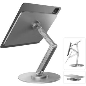 Magnetic Stand Only for iPad Pro 13 inch M4(2024),360Adjustable Foldable Desk Stand,Holder Desktop Tablet Mount for iPad Pro 13" M4(2024)