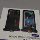 2 Pack Floating Waterproof Phone Pouch, Up to 8.3" IP68 Cellphone Dry Bag Compatible for iPhone 16 15 14 13 Pro Max Samsung Galaxy, Essential for Beach Cruise Ship (Orange*2)