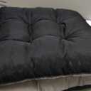 Love's cabin Memory Foam Chair Cushions Set of 4, Outdoor/Indoor Chair Pads for Dining Chairs 4 Pack, Seat Cushions for Kitchen, Dining Room, Office, Patio Chairs, 19"x19"x3.5" Black