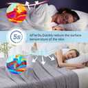 Cooling Blanket Queen Size, Cooling Blankets for Hot Sleepers, Absorbs Heat to Keep Body Cool for Summer Nights Sweats, Cold Blanket for Bed Couch Sofa, Ice Blanket 90x90 Inches, Dark gray