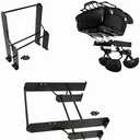 VPZMT H D Garage Detachables Storage Detach Depot Wall Rack for Harley Touring, Road King, Electra Glide, Street Glide Tour Trunk Pack Pak Luggage Racks (Luggage Racks-2)
