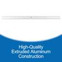 Tellegloww 2 Pack 36 Inch Center Finding Rulers Aluminum Metal Centering Ruler Tool Straight Edge for Woodworking Metal Work Construction and Around the Home