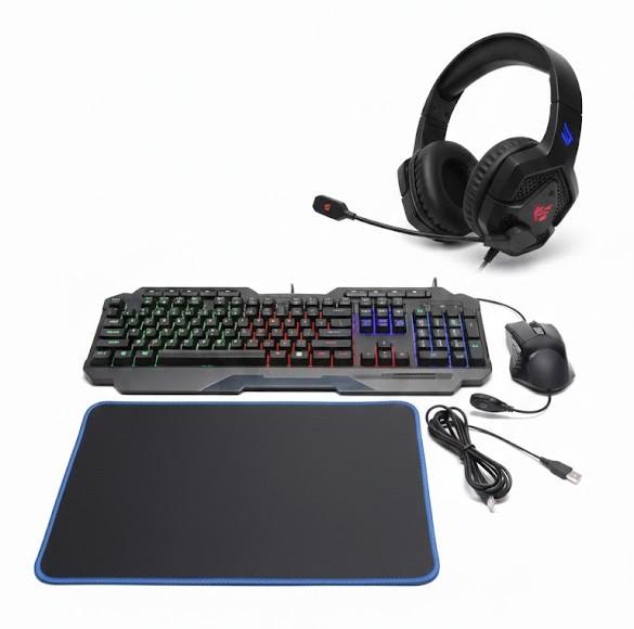 Gaming Bundle (Keyboard,  Headphone, Mouse & Mouse Pad)