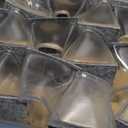 Ansible 24 Pcs Chair Leg Floor Protectors Square, Silicone Felt Furniture Leg Pads Caps Covers for Hardwood Floors (Fit:1-1/2" to 1-7/8") (Clear)