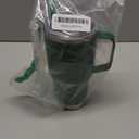 30 oz Tumbler with Handle and Lid, Stainless Steel Tumblers Double Wall Vacuum Insulated Travel Mug Leak Proof Cup Keep Drinks Cold and Hot Dark Green, 1 Pack