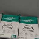 CxLoode 2 Pack Disposable Bed Sheets Queen, Disposable Travel Sheets for Travel with Quilt Cover and Pillowcase, Disposable Bedding Travel Bedding Disposable Sheets for Hotel Hospital