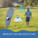 2 x Insoles for Airtag Hidden Holder Protective Insoles for Kids Track Your Steps and Shoes Design Comfort & Discreet Footwear (135-150mm Kid 6.5-Kid 8) (Gray)