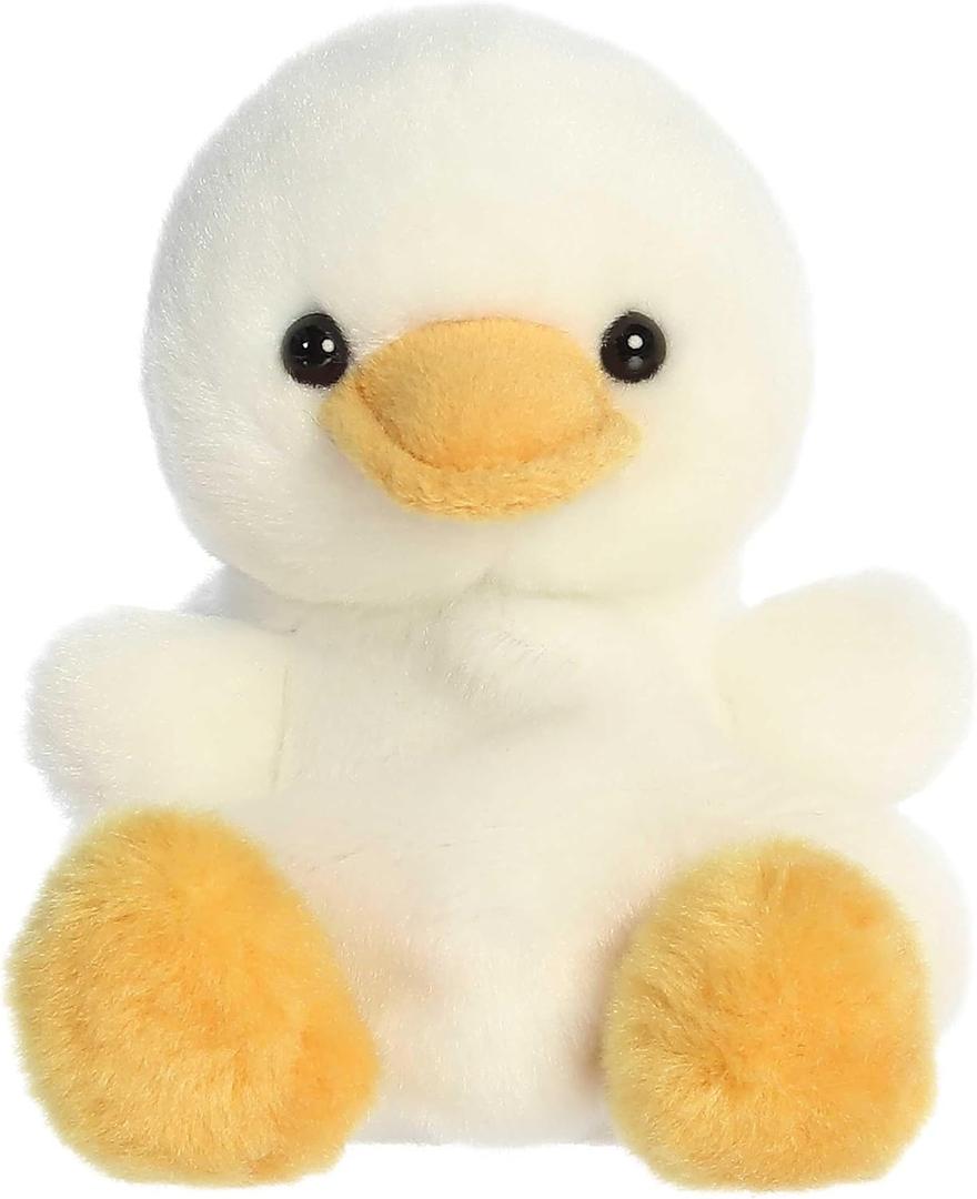 Aurora Adorable Palm Pals Gavin Goose Stuffed Animal - Fun Collectible Plush for Kids and Adult Collectors - Perfect for Decorating Rooms and Birthday Gifts - White 4.5 Inches