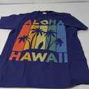 Aloha Hawaii Hawaiian Island Shirt Palm Beach Surfboard Surf T-Shirt L