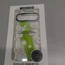 MOSNOVO Case for Google Pixel 9 & Pixel 9 Pro, [Buffertech 6.6ft Military-Grade Drop Protection] [Anti Peel Off Tech] Clear TPU Bumper Phone Case Cover Design - White Daisy