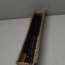 Black Shower Curtain Rod 40-73 inch Black Shower Rod Tension Curtain Rod No Drilling Shower Curtain Rods Spring Tension Shower Rods for Bathroom (45-77")