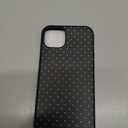 Jusy Compatible with MagSafe Polka Dot Case for iPhone 15 Plus, Cute Aesthetic Polka Dots Magnetic Phone Case, Soft TPU and Hard PC Protective Phone Cover for Women Girls (Matte) - Black