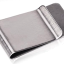 WAFJAMF Small Men's Slim Money Clip Stainless Steel Credit Business Card Holder Pocket Cash Wallet