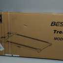 Walking Pad Treadmill, BestGod Incline Under Desk Treadmill 330lbs Capacity, 2.5HP Portable Treadmills for Home, Compact Treadmills Mini Walking Pad, Running Machine with Remote Control (Black)