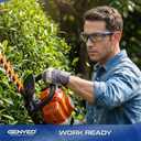 Safety Glasses ANSI Z87+ with Removable Foam Gasket, Clear Lens, Anti-Fog, Scratch-Resistant, UV400 Wraparound Protective Eyewear for Work, Construction & DIY