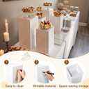 BreezeHug 3 Pcs Extra Large Buffet Food Risers, 20.7", 19.7", 18.7" Acrylic Risers for Buffet Table Display Stand Shelf White Cube Nesting Boxes for Catering Dessert Collectibles Jewelry