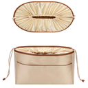 GIVLEFLY Purse Organizer Satin Drill Handbag Organizers Silk Fabric Tote Bag Organizer Handbag Organizer Storage Bag (Drawstring Style, Extra Large)