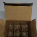 TITO 6 Pack E12 B11 Filament LED Candle Black Light Bulbs, UVA 395nm 4.5W Candelabra Black Light Bulb, 60W Blacklight Bulb Equivalent, Glow in Dark Halloween Christmas Party Posters Decor