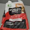 WORLD'S BEST CAT LITTER Multiple Cat Unscented, 15-Pounds - Natural Ingredients, Quick Clumping, Flushable, 99% Dust Free & Made in USA - Long-Lasting Odor Control & Easy Scooping