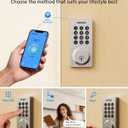 Philips WiFi Smart Keypad Deadbolt Lock, App Remote Control, No Hub Required, Support Alexa & Google Assistant, Keyless Entry Door Lock with Auto Lock, Digital Smart Locks for Front Door, Satin Nickel