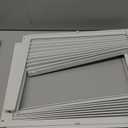 Mxclimate Window Air Conditioner Side Panels with Frame,Window AC Accordion Filler Curtain Kit,Adjustable Insulation Panels for Window AC Seal Replacement Screen (8,000 BTU)