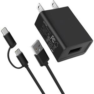 UL Listed Fast Charger for Old and New Kindle Fire Tablets (Designed for use with All Fire Tablets and All Kindle E-Readers)-6.6Ft USB to Micro-USB and USB-C 2IN1 Braided Cable UL Listed Fast Charger for Old and New Kindle Fire Tablets (Designed for use with All Fire Tablets and All Kindle E-Readers)-6.6Ft USB to Micro-USB and USB-C 2IN1 Braided Cable