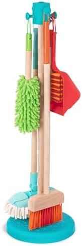 Battat – Kids Cleaning Set – Cleaning Toys For Toddlers, Children – Pretend Play Kit – Broom, Mop, Brush, Dustpan, Duster – Sweep n' Clean – 2+ Years