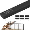 BLIKA 1Pack 10FT Stainless Steel Black Cable Railing Handrail