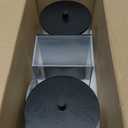 Glass Jars and Acrylic Dryer Sheet Holder, Laundry Pods Container with Bamboo Lid and 27 Labels, Powder Detergent Containers for Laundry Room Organization, Storage Jars Set (3 Pack, Black)