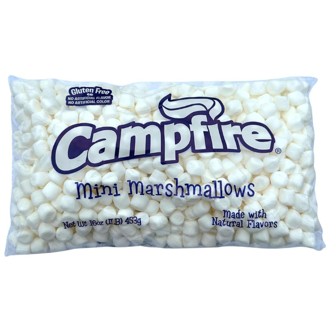 2 x 1 lb Bag Mini Marshmallows – Vanilla Flavored, Gluten Free – Great for Baking & Cocoa