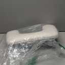 Manicure Arm Rest for Nails Tech: U-shaped Adjustable Nail Armrest - White PU Leather Hand Stand Rest for Manicurists