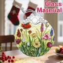 Christmas Ornaments: Stained Glass Ornament, Christmas Tree Ornament, Hanging Ornaments for Home Decor & Xmas Tree Decorations Exquisite Holiday Decor, Gifts & Holiday Present - Wildflower