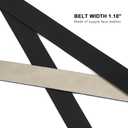 Earnda Women's Reversible Leather Belts for Jeans Pants Fashion Ladies Dress Belt with Gold Buckle 1.1" Width (Small: 27"-29" (Pant 4-6), A_black&beige)