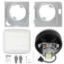 BKR60 Bathroom Exhaust Fan & Grille Kit  Quiet 3.0 Sones High Airflow Bathroom Ceiling Fan Replacement for 670, 671, 693, 695, 689, 695-R02, 696N, 690-A, 695C, 690NT-A, 688-G, 688-H, 688-J, 688-K